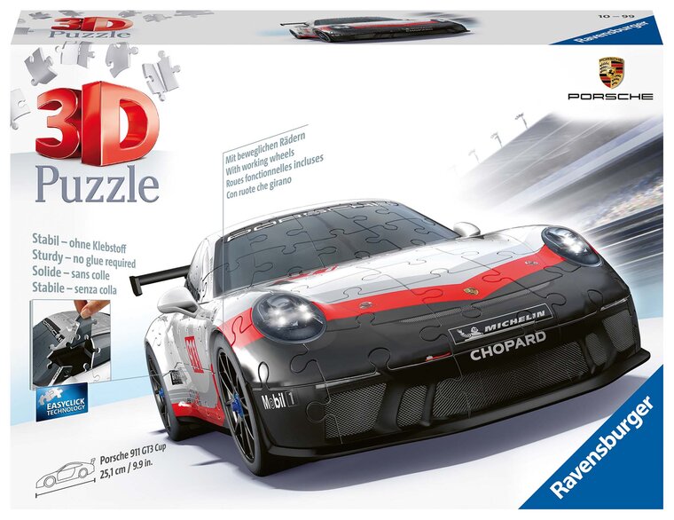 Product Image for Ravensburger 3D Pussel - Porsche GT3 Cup 108 bitar