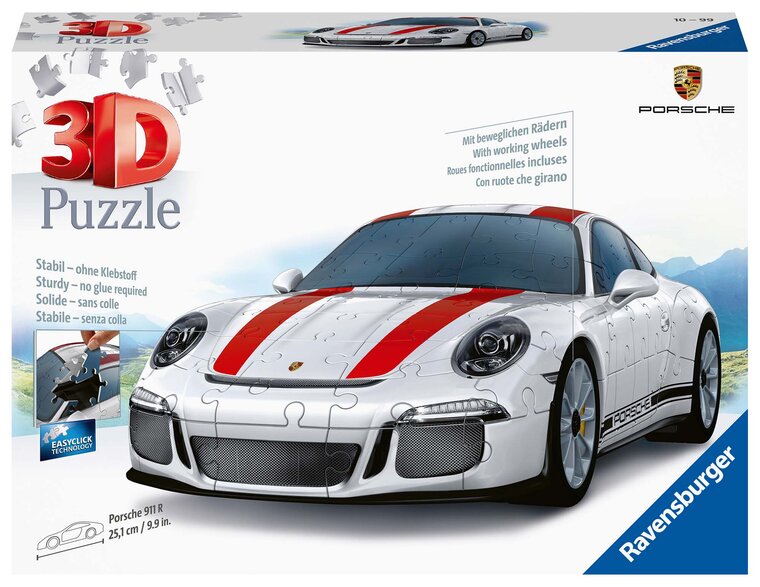 Product Image for Ravensburger 3D Pussel - Porsche 911 R 108 bitar