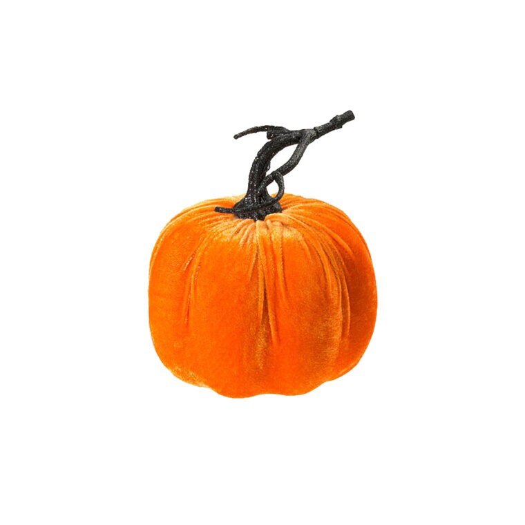 Product Image for Pumpa i orange sammet 17 cm