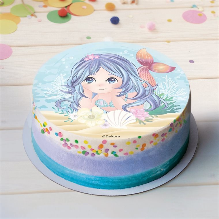 Product Image for Tårtbild Mermaid - Oblat 20 cm
