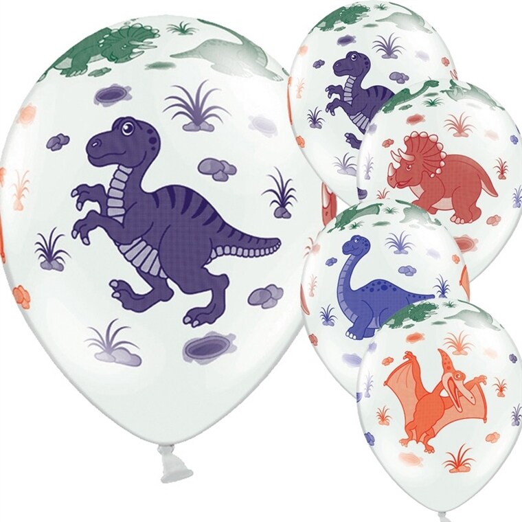 Product Image for Ballonger Dinosaurier - Vita 6-pack