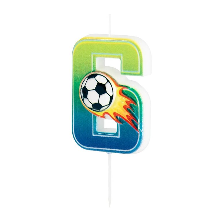 Product Image for Tårtljus Fotboll 6 år