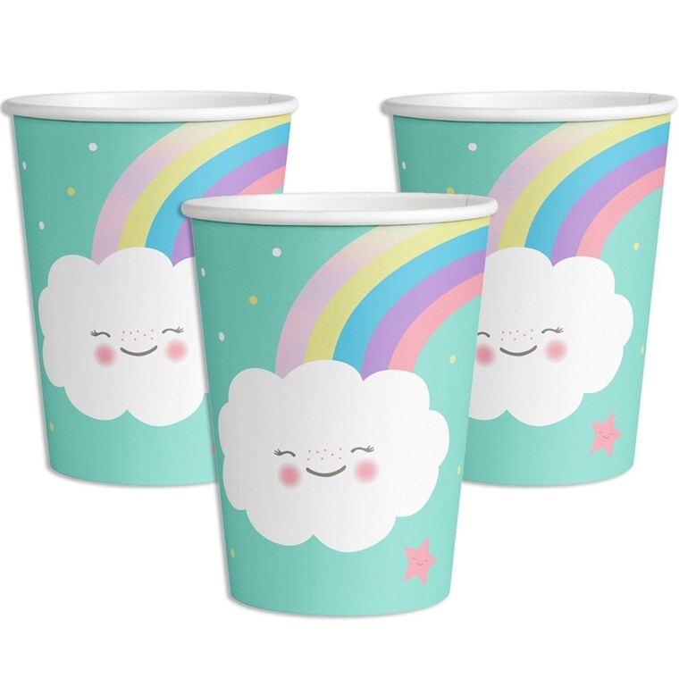 Product Image for Rainbow &amp; Cloud - Muggar 8-pack