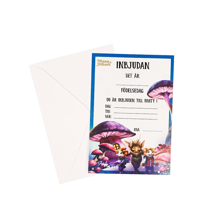 Product Image for Musse & Helium - Inbjudningskort med kuvert 8-pack