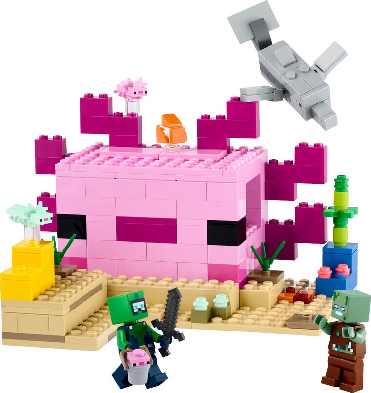Product Image for LEGO Minecraft - Axolotlhuset 7+