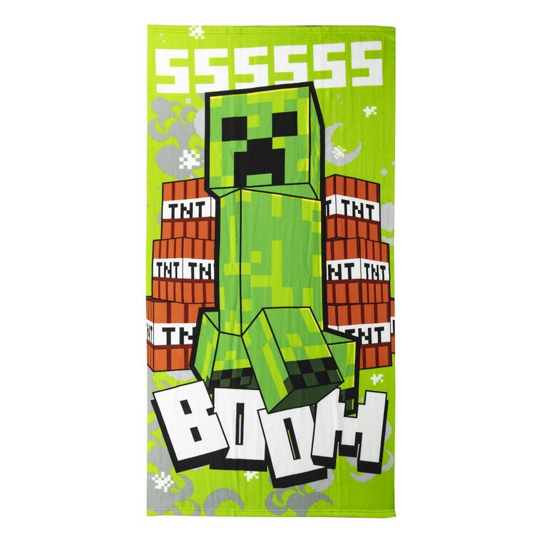 Product Image for Minecraft - Badhandduk Creeper 70 x 140 cm