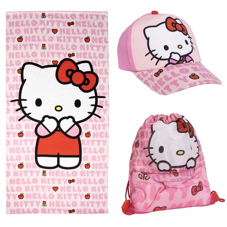 Product Image for Hello Kitty Set med Handduk, Keps &amp; Gympapåse