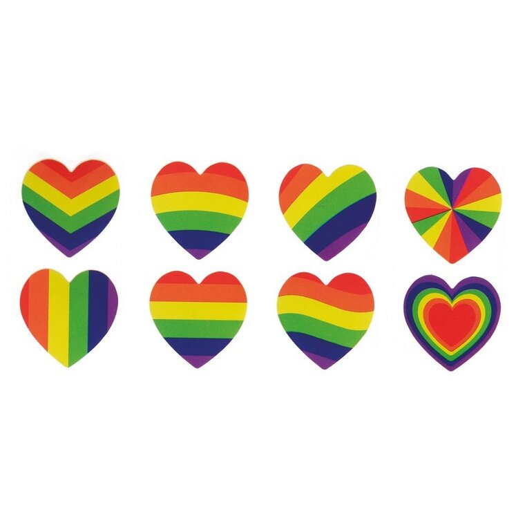 Product Image for Pride Hjärtformade Klistermärken 240-pack