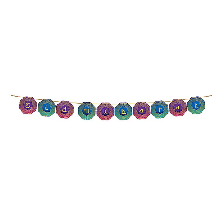 Product Image for Eid Mubarak - Girlang Flerfärgad 2 meter