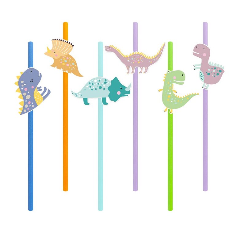 Product Image for Dinosaurie Sugrör 6-pack