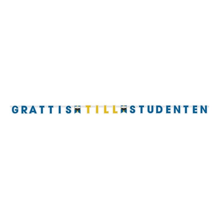 Product Image for Bokstavsgirlang Grattis till Studenten