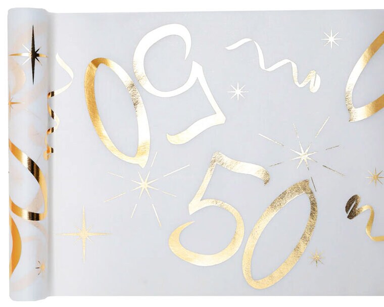 Product Image for Bordslöpare Guld 50-årsfest 5 meter