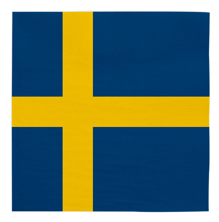 Product Image for Servetter Svenska Flaggan 20-pack