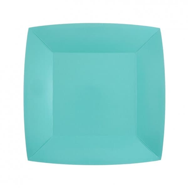 Product Image for Assietter Fyrkantiga 18 cm - Turkos Ljusblå 10-pack
