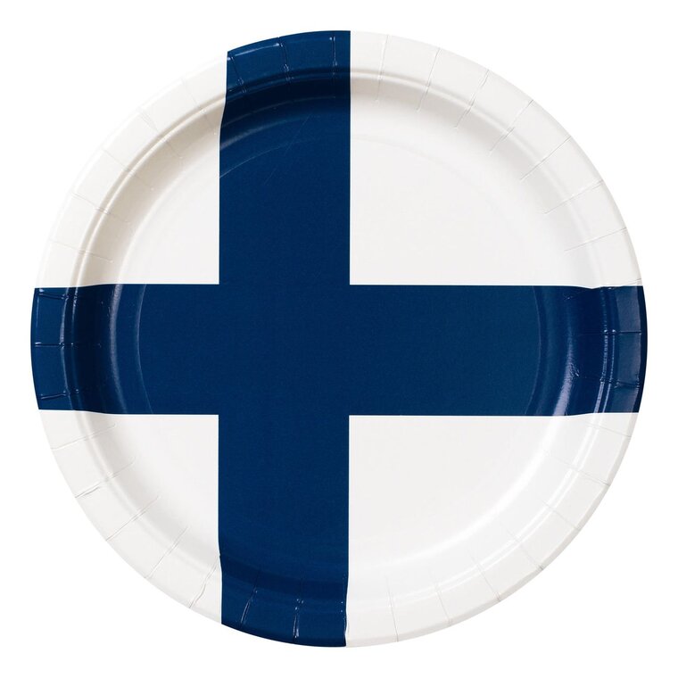 Product Image for Tallrikar Finska Flaggan 8-pack