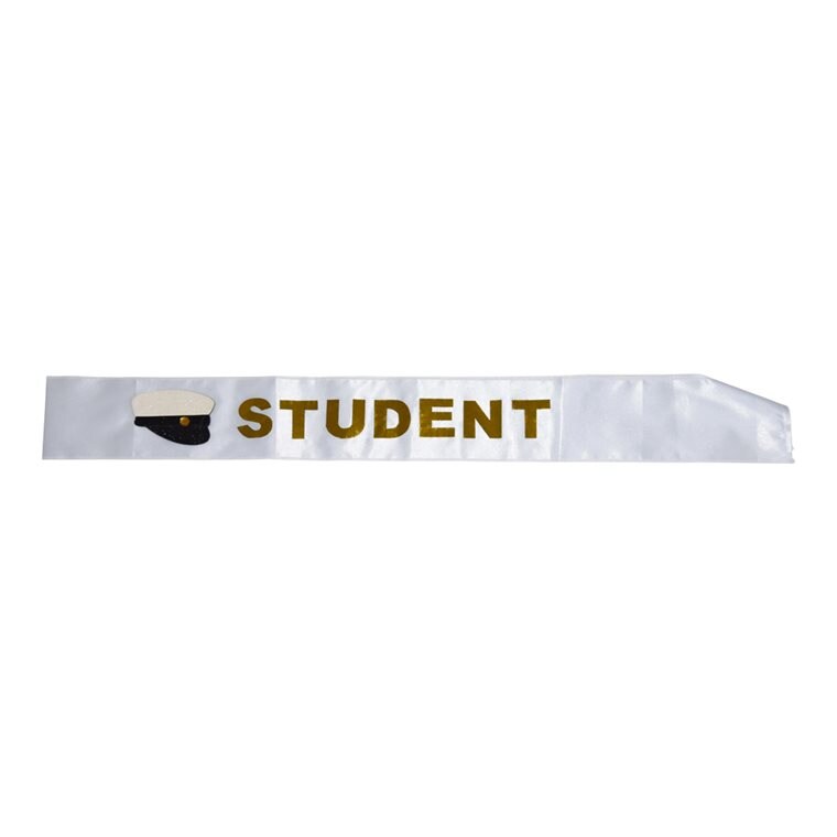 Product Image for Sash Student Vit & Guld