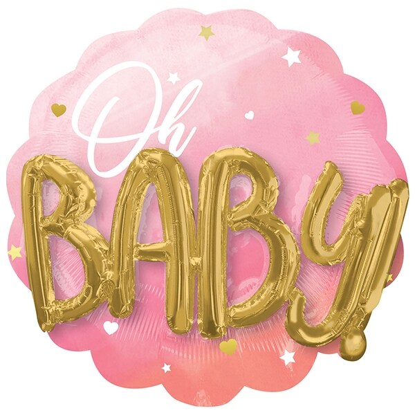 Product Image for Oh Baby - Folieballong Rosa 71 cm