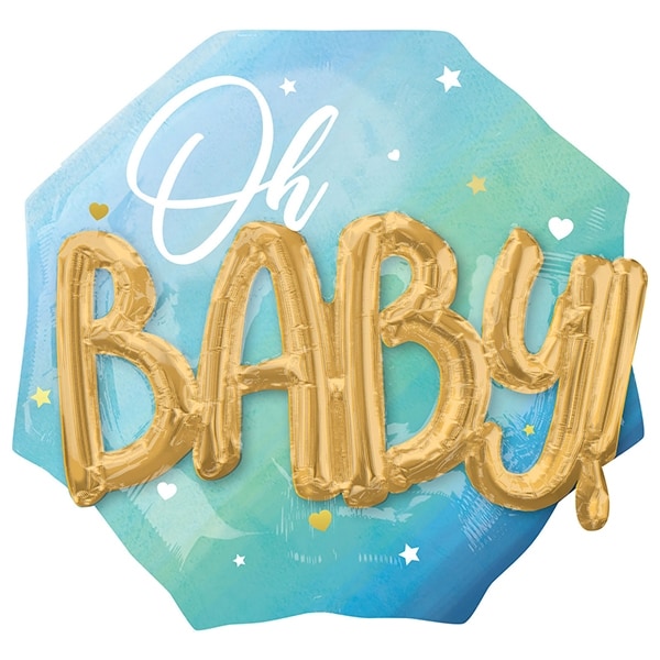 Product Image for Oh Baby - Folieballong Blå 76 cm