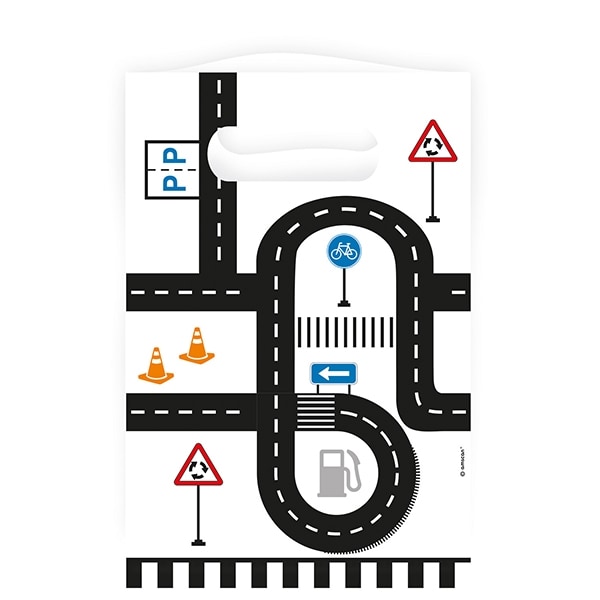 Product Image for Fordonstema - Kalaspåsar i papper 8-pack