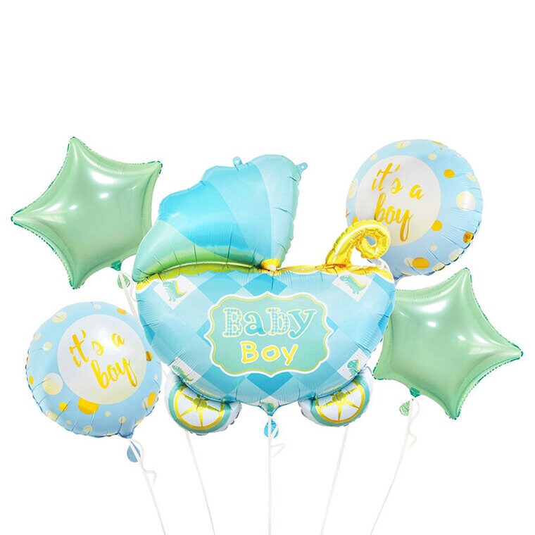 Product Image for Ballongbukett - Blå Barnvagn