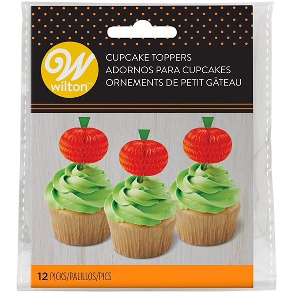 Product Image for Wilton - Cake Toppers pumpor 12-pack
