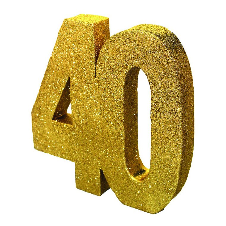 Product Image for Guldglittrig bordsdekoration 40 år
