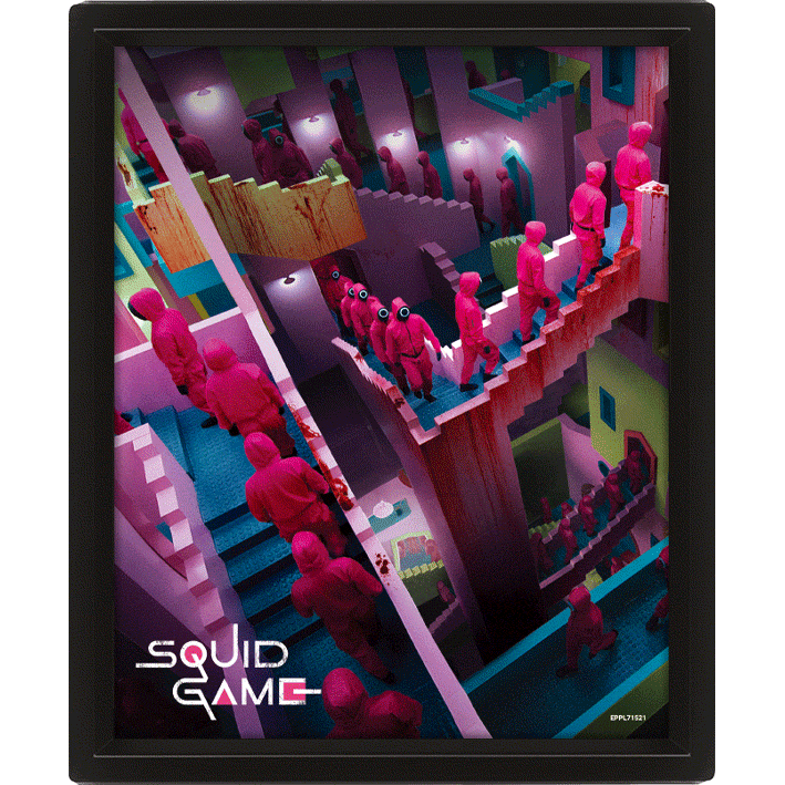 Product Image for Squid Game - 3D Canvas tavla Crazy Stairs
