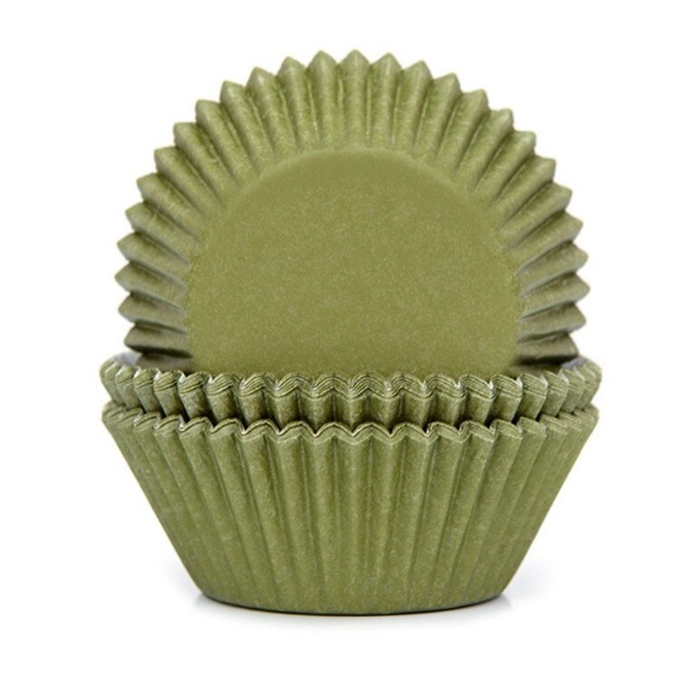 Product Image for Muffinsformar Olivgröna 50-pack