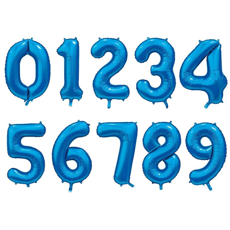 Product Image for Sifferballonger Satinblå 86 cm