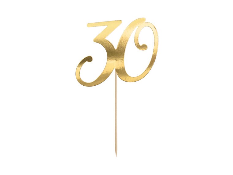 Product Image for Tårtdekoration Guld - 30 år