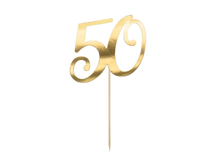 Product Image for Tårtdekoration Guld - 50 år