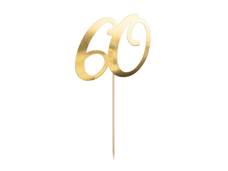 Product Image for Tårtdekoration Guld - 60 år