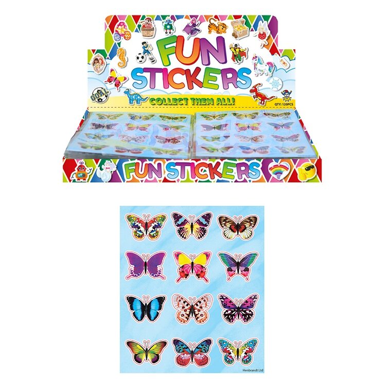 Product Image for Fjärilar - Klistermärken 12-pack