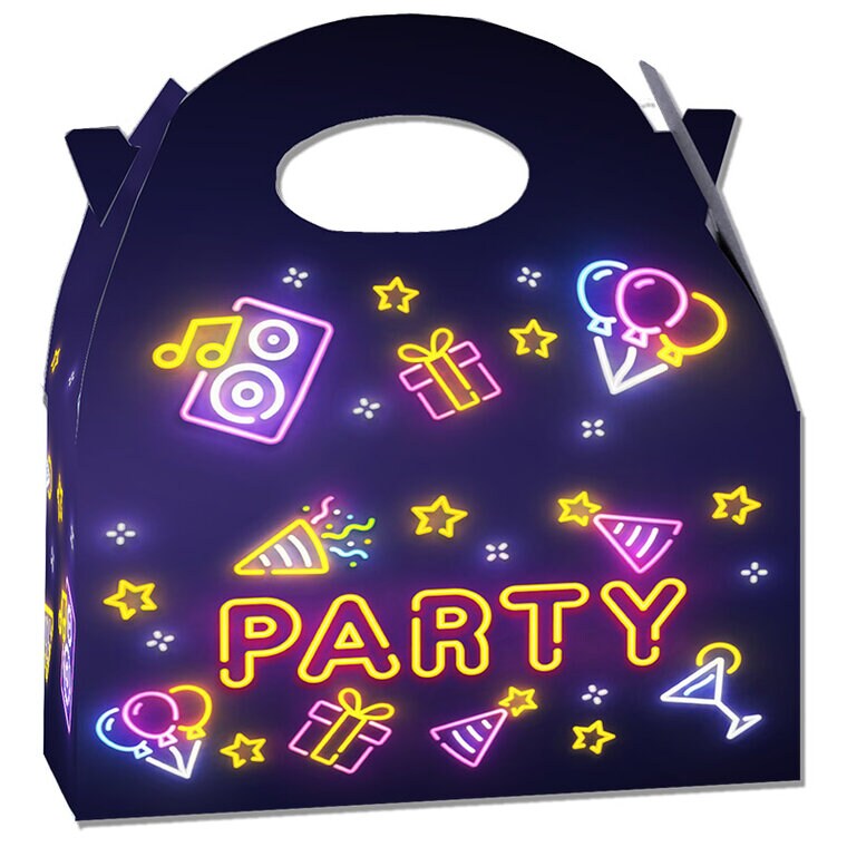 Product Image for Neon Disco Partybox 20 x 16 cm