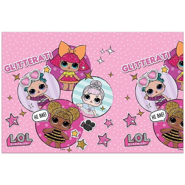 Lol Glitterati Metallic Bordsduk 1 X 180 Cm