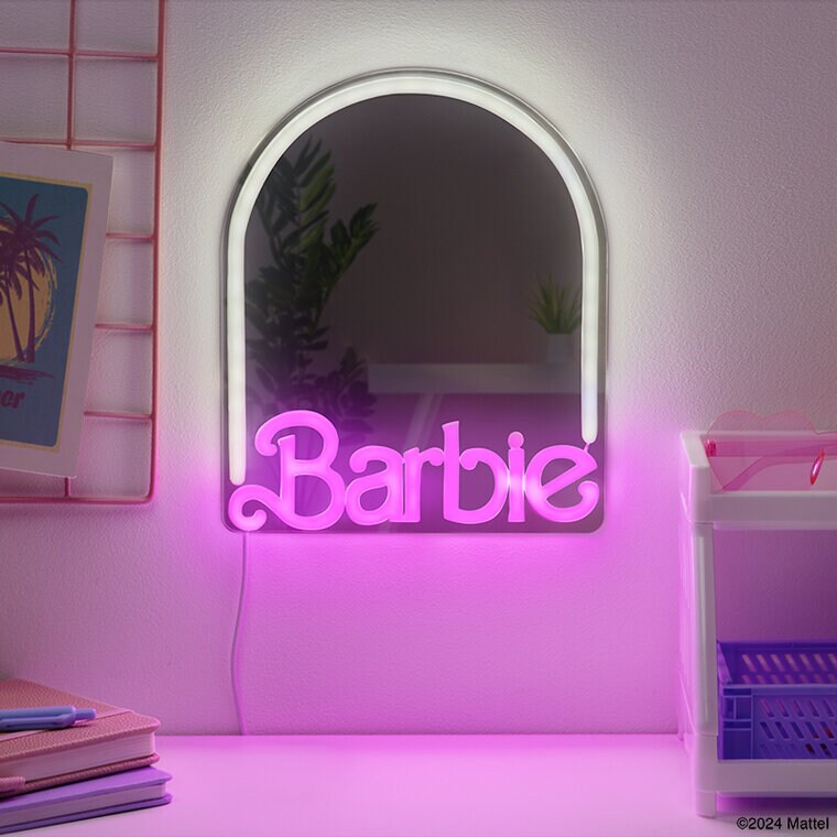 Product Image for Barbie LED-Vägglampa med spegel