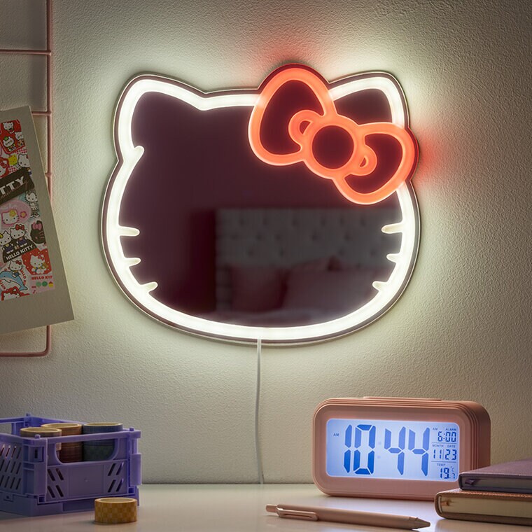 Product Image for Hello Kitty LED-Vägglampa med spegel