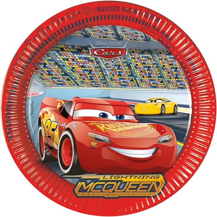 Product Image for Disney Bilar 3 - Tallrikar 8-pack