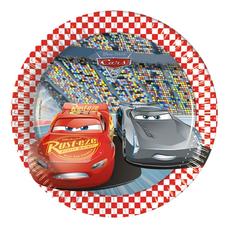 Product Image for Disney Bilar 3 - Assietter 8-pack