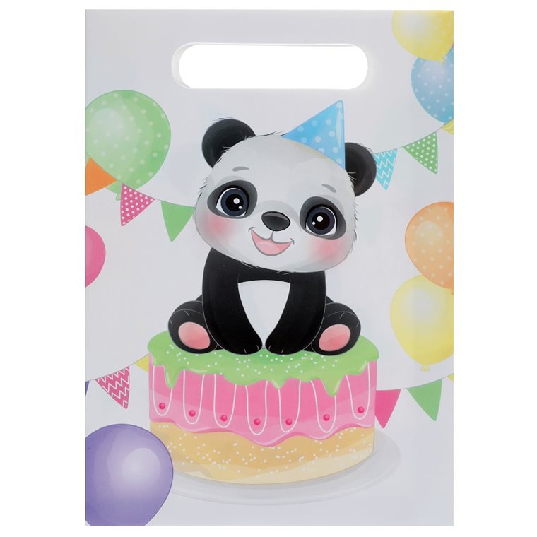 Panda - Kalaspåsar i lyxigt papper 10-pack