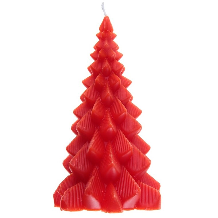 Product Image for Stearinljus Julgran Röd 16 cm