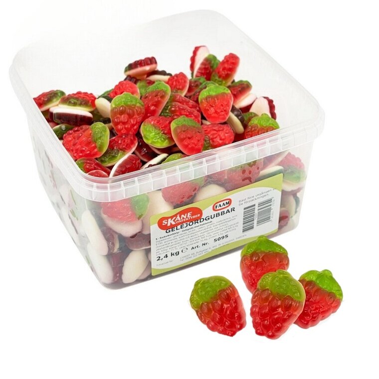 Product Image for Geléjordgubbar Storpack 2,4 kg