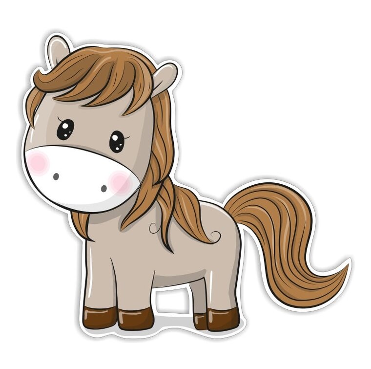 Product Image for Häst Väggdekoration till Barnrum 3D