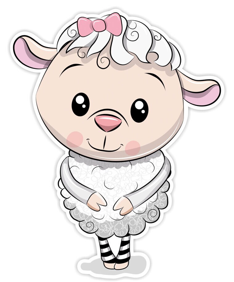 Product Image for Får Vägggdekoration till Barnrum 3D