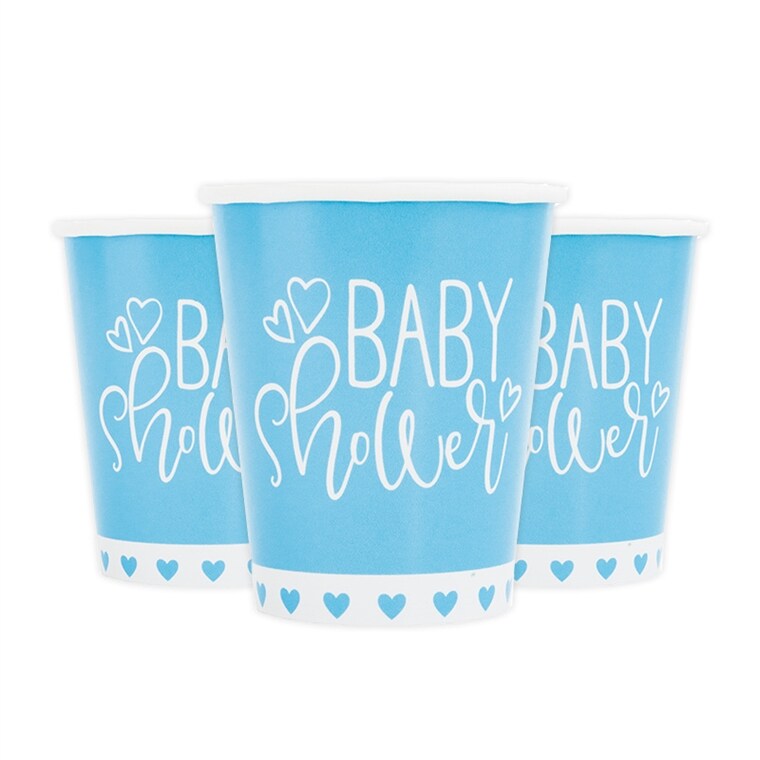 Product Image for Blue Heart Babyshower - Pappmuggar 8-pack