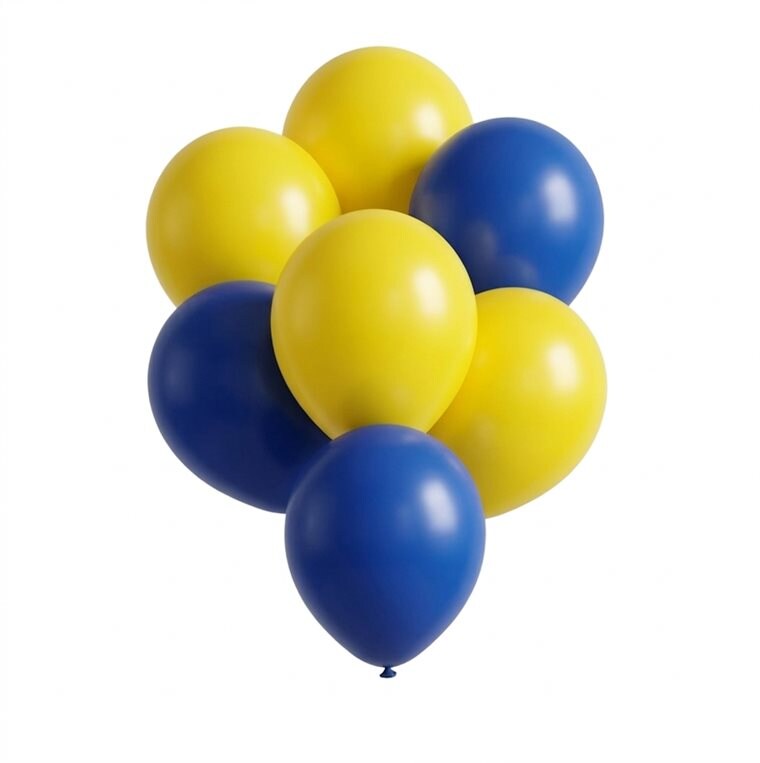 Product Image for Ballongkombo Gula & Blå