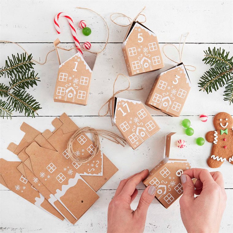 Product Image for DIY Adventskalender - Pepparkakshus i papp