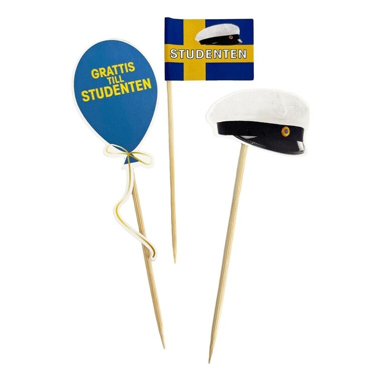 Product Image for Tårtdekorationer Studenten 10-pack