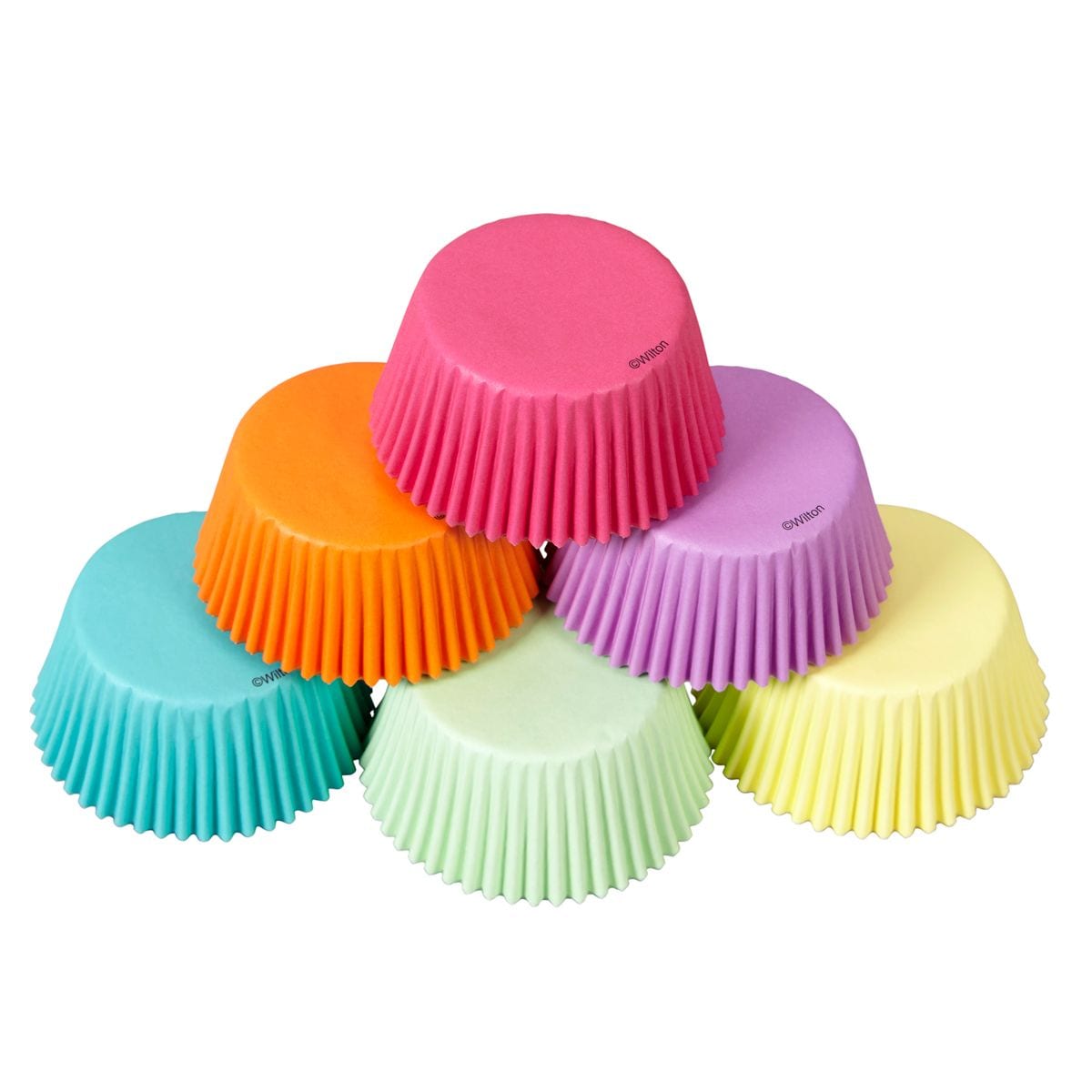Wilton - Muffinsformar Regnbågsfärger 150-pack