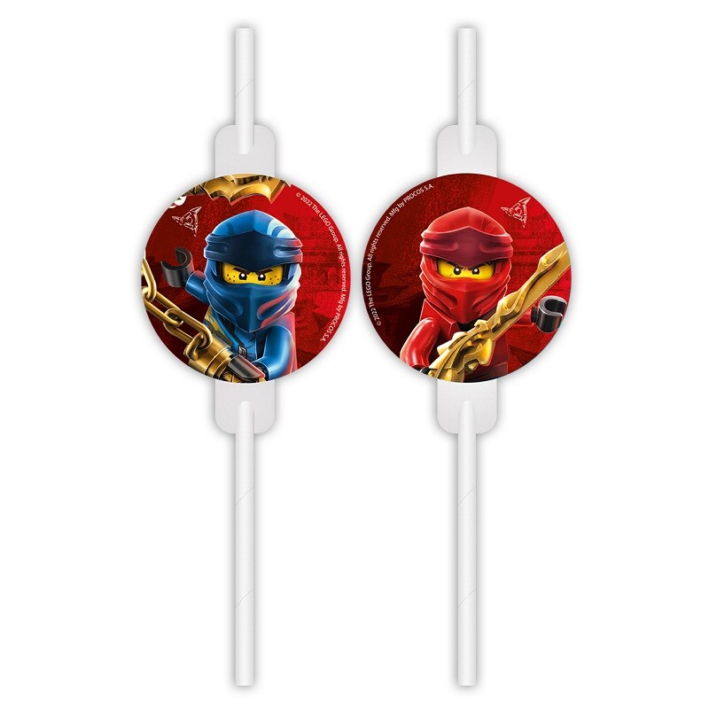 LEGO Ninjago - Pappsugrör 4-pack